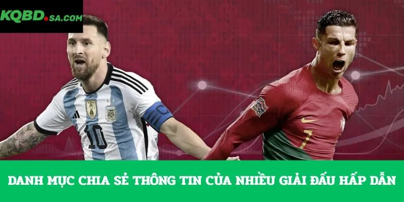 Danh mục chia sẻ thông tin của nhiều giải đấu hấp dẫn